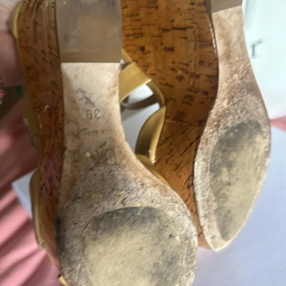Dior excapade iconic wedge sandals logo hardware platform shoes