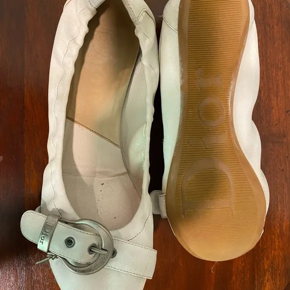 Dior Women's Cream Ballet Flats