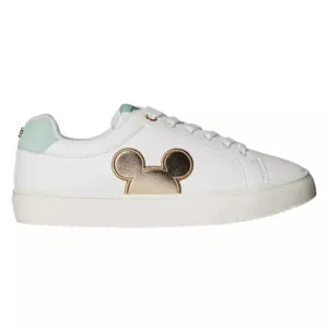 Disney White and Gold Sneakers Mickey Mouse NWT Size 9 Aldi