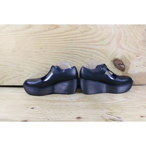Doc Dr Martens Womens 10 Black Leather Karina Platform Mary Jane Shoes