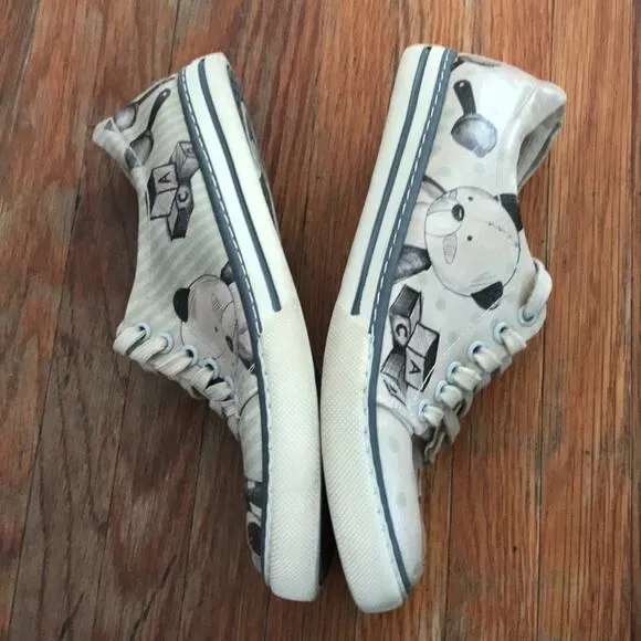 Dogo shoes When I was a child design teddy bear drum size eu 36 us 5.5 vegan