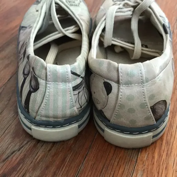 Dogo shoes When I was a child design teddy bear drum size eu 36 us 5.5 vegan