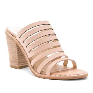 Dolce Vita Lorna Heels Size 9 Nude Sandals Leather Neutral Summer Vacation