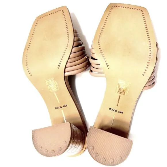 Dolce Vita prianna heeled tan romantic chic minimal womens shoes sz 10