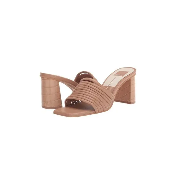 Dolce Vita prianna heeled tan romantic chic minimal womens shoes sz 10
