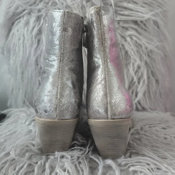 Dolce Vita Volli Silver Multi Calf Hair Boots