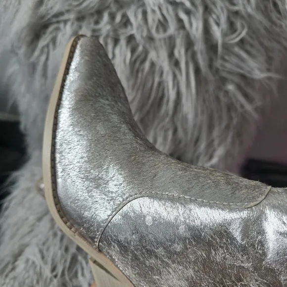 Dolce Vita Volli Silver Multi Calf Hair Boots