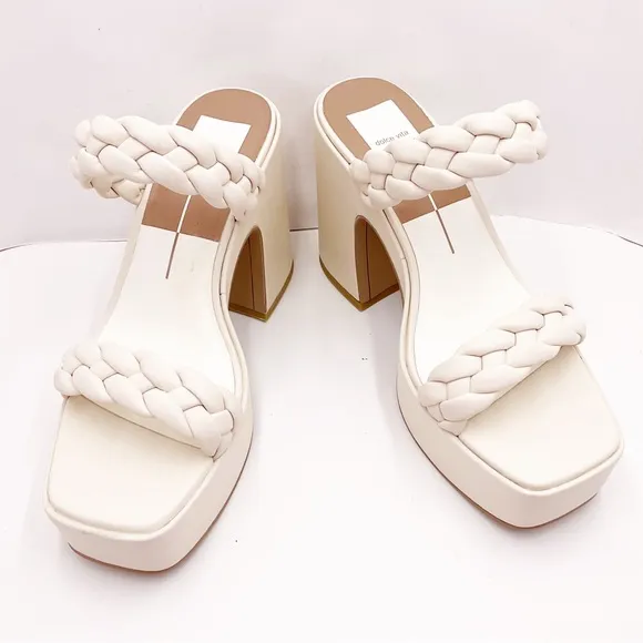 🆕{Dolce Vita} Wiley Ivory Platform Sandals