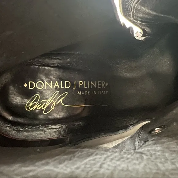 Donald J. Pliner Zerli Black Leather Booties