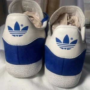 Dope retro inspired blue suede shoes. Vintage adidas gazelles.
