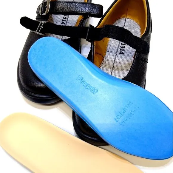 Dr. Comfort #4410 Merry Jane Pebbled Leather Therapeutic Shoes Women's 7W NWOB
