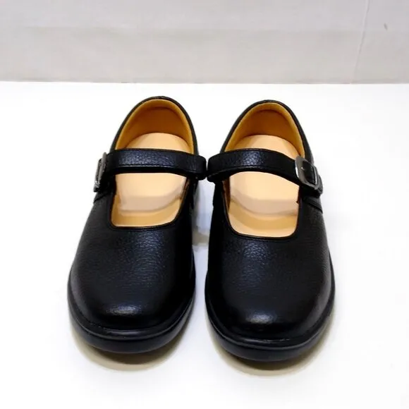 Dr. Comfort #4410 Merry Jane Pebbled Leather Therapeutic Shoes Women's 7W NWOB
