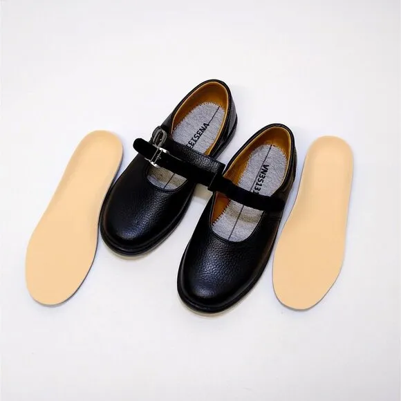 Dr. Comfort #4410 Merry Jane Pebbled Leather Therapeutic Shoes Women's 7W NWOB