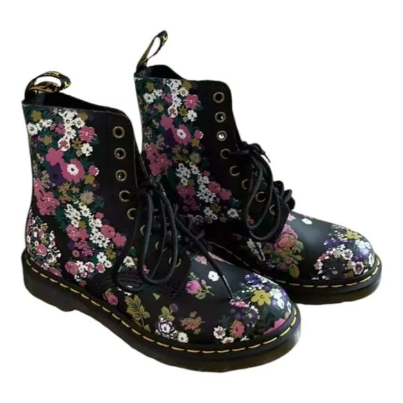 DR MARTENS 1460 PASCAL BOOTS UK 5 EU 38 US 7 VINTAGE FLORAL DOCS New!