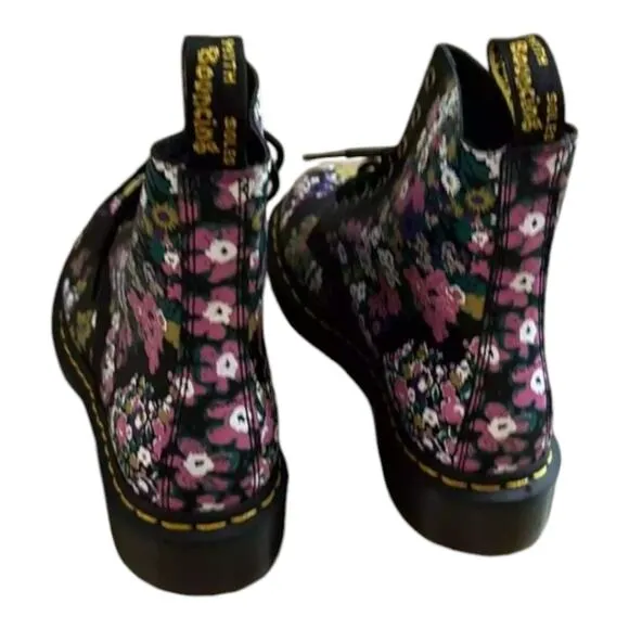 DR MARTENS 1460 PASCAL BOOTS UK 5 EU 38 US 7 VINTAGE FLORAL DOCS New!