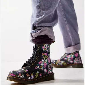 DR MARTENS 1460 PASCAL BOOTS UK 5 EU 38 US 7 VINTAGE FLORAL DOCS New!