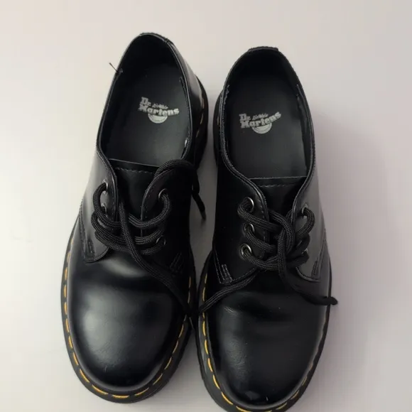 Dr. Martens 1461 Quad Platform LA004 Black Shoes 7 Men/ 8 Woman
