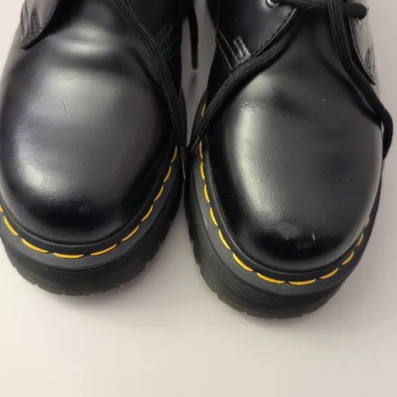 Dr. Martens 1461 Quad Platform LA004 Black Shoes 7 Men/ 8 Woman