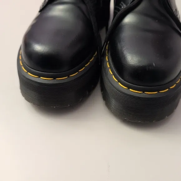 Dr. Martens 1461 Quad Platform LA004 Black Shoes 7 Men/ 8 Woman