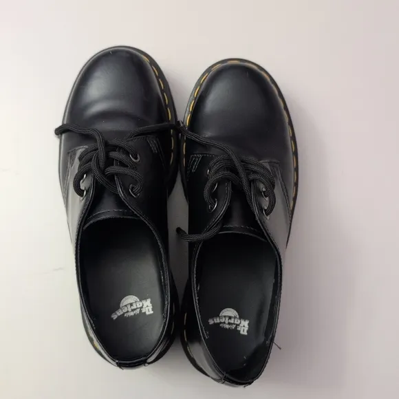 Dr. Martens 1461 Quad Platform LA004 Black Shoes 7 Men/ 8 Woman