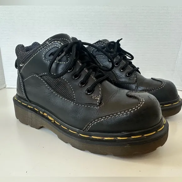 DR. MARTENS Docs DM’s Chunky Platform Leather Lace Up Boot Shoes UK 1 England