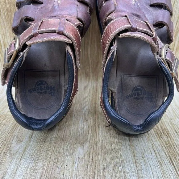 Dr. Martens Fisherman Platform Sandals Mens Size 11 Made in England 5A23 Leather