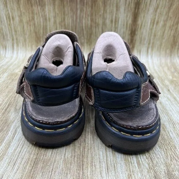 Dr. Martens Fisherman Platform Sandals Mens Size 11 Made in England 5A23 Leather