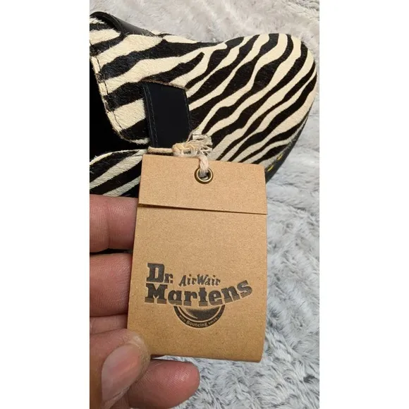 Dr. Martens Jorge II Animal Hair-On Leather Slingback Zebra Doc Martens M13