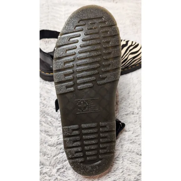 Dr. Martens Jorge II Animal Hair-On Leather Slingback Zebra Doc Martens M13