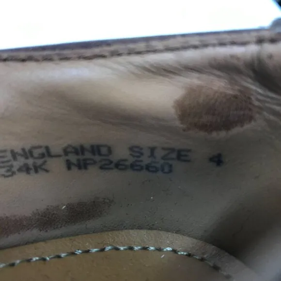 Dr Martens Mary Jane Platform T-Bar Black Leather Made in England Shoes UK4/6