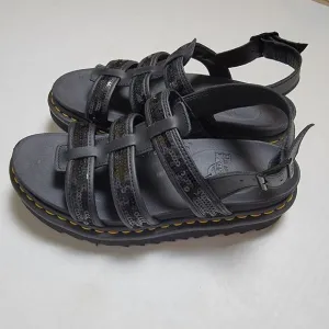 Dr. Martens Sequin Platform Sandals Size 9