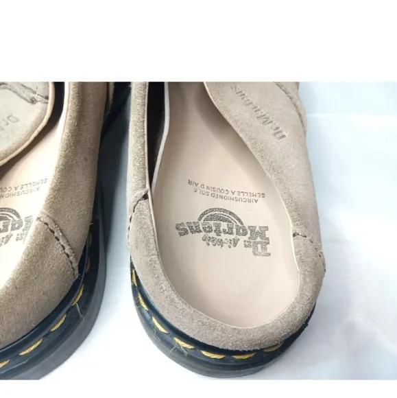 Dr. Martens Suede Platform Mule Men's 12 M Beige Made In England Retail $130