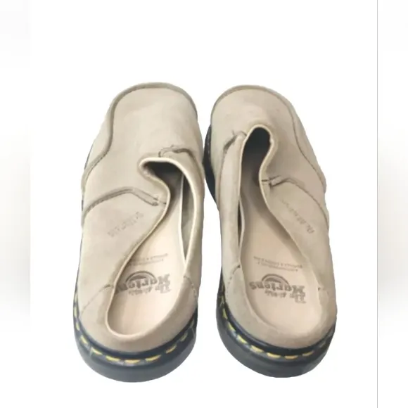 Dr. Martens Suede Platform Mule Men's 12 M Beige Made In England Retail $130