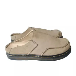 Dr. Martens Suede Platform Mule Men's 12 M Beige Made In England Retail $130