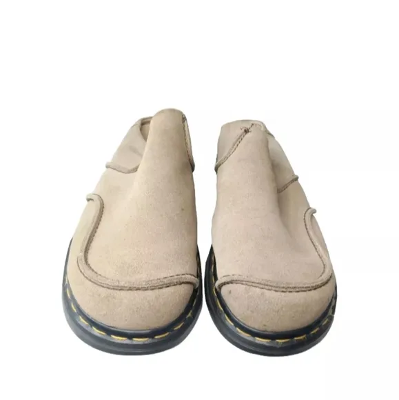 Dr. Martens Suede Platform Mule Men's 12 M Beige Made In England Retail $130