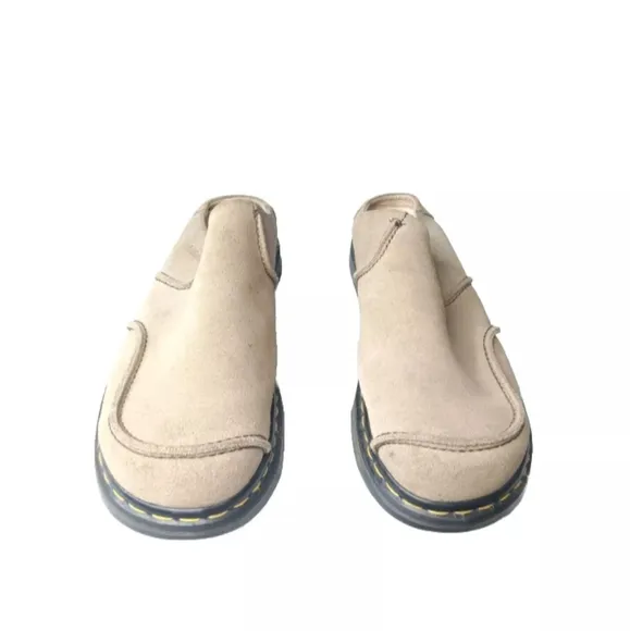 Dr. Martens Suede Platform Mule Men's 12 M Beige Made In England Retail $130