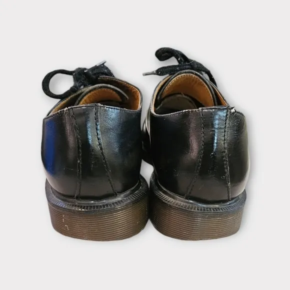 Dr Martens Vintage Made In England Black Leather Oxford Boots