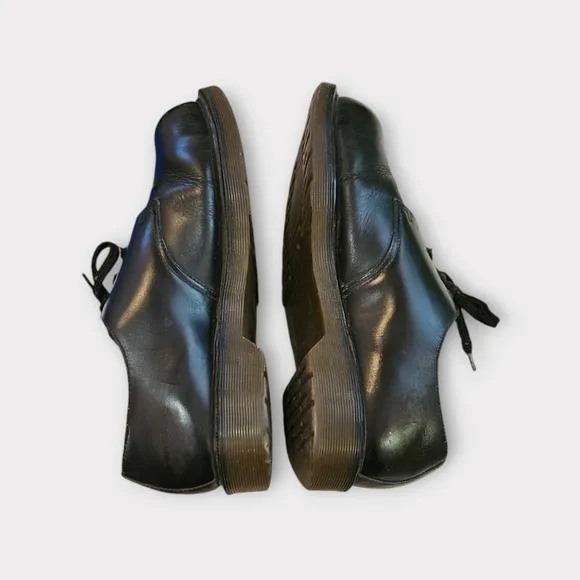 Dr Martens Vintage Made In England Black Leather Oxford Boots