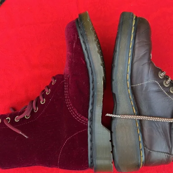 Dr. Martens Vintage Wedge Platform Brown Leather Boots