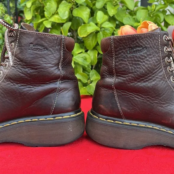 Dr. Martens Vintage Wedge Platform Brown Leather Boots