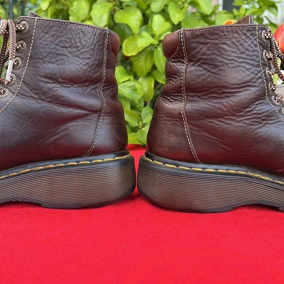 Dr. Martens Vintage Wedge Platform Brown Leather Boots