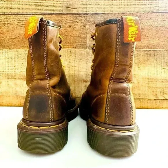 Dr. Martens Vintage Crazy Horse 1460 Made In England Boots
