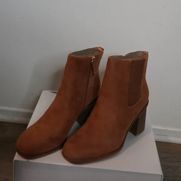 Dr. Scholl's Women's Boots Size 9M Redux Mid Calf Block Heel Comfy Trendy