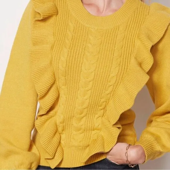 dRA Los Angeles/Anthropologie Ruffle Chic Sweater