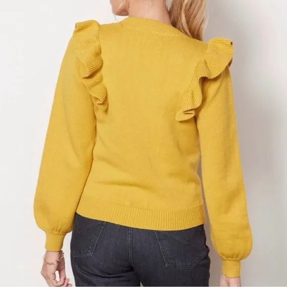 dRA Los Angeles/Anthropologie Ruffle Chic Sweater