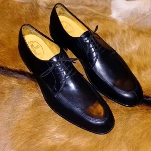 E. VOGEL Custom Black Leather Premium Dress Shoes, 14