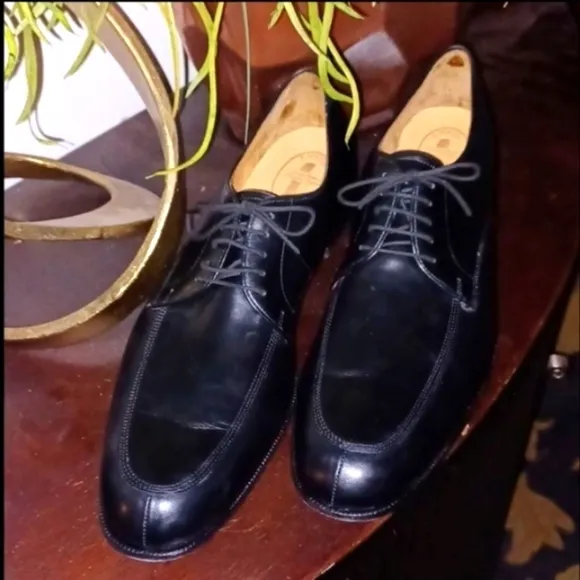 E. VOGEL Custom Black Leather Premium Dress Shoes, 14
