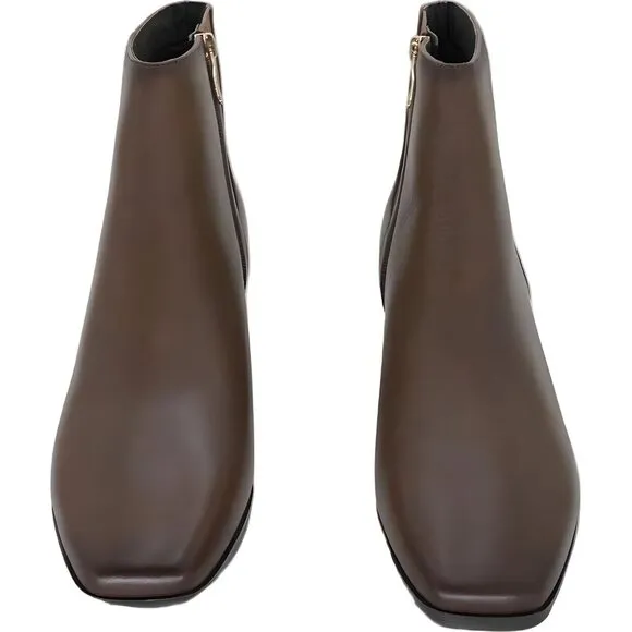 Easy Spirit Eflex Sidney Dark Taupe Leather Boots Size 9M Women