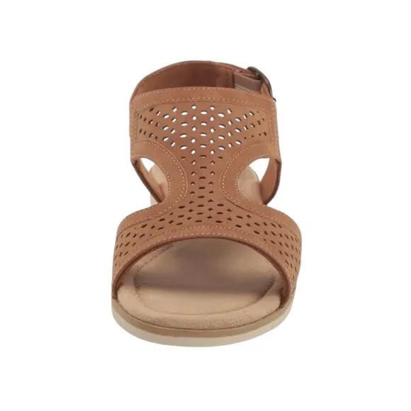 Easy Street Women's Alba Comfort Wedge Sandals Tan Size 6 1/2