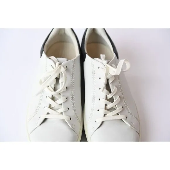 ECCO Womens 11-11.5 US/42 EU White and Black Soft Athleisure NEW